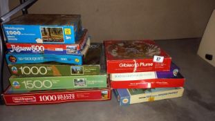 A quantity of vintage jigsaw puzzles (unchecked for completeness) COLLECT ONLY