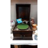 An Edwardian clumber phone wind up gramophone. COLLECT ONLY