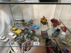 A quantity of vintage diecast dinky, corgi etc. including Norev.