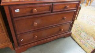 A good quality two over two mahogany chest of drawers, COLLECT ONLY.