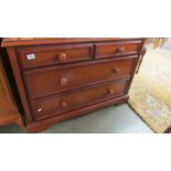 A good quality two over two mahogany chest of drawers, COLLECT ONLY.