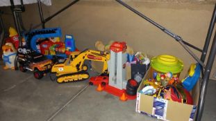 A quantity of children's toys including Bob the builder etc. COLLECT ONLY