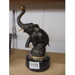 A 1950's? Japanese spelter elephant gas lighter.