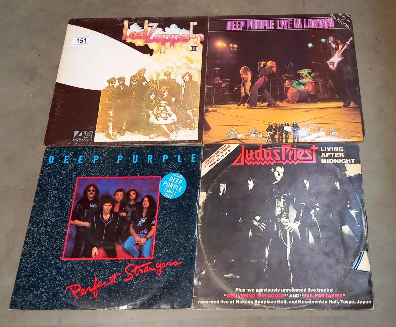 A good lot of LP's including Deep Purple, Iron Maiden, Thin Lizzy, Led Zeppelin, Judas Priest, - Image 6 of 13