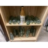 A good selection of 19c/20c glass Gainsborough codd bottles