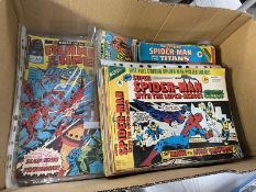 A quantity of 1970's UK Marvel comics, The Avengers, Iron Fist, Dr Strange, Super Spiderman,