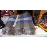 A Welsh blanket 160cm x 190cm approximately