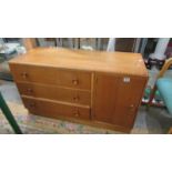 A three drawer, single door cabinet, COLLECT ONLY.