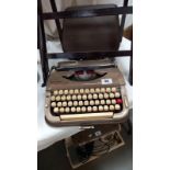 A vintage Scheidegger Princess-Matic typewriter