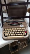 A vintage Scheidegger Princess-Matic typewriter