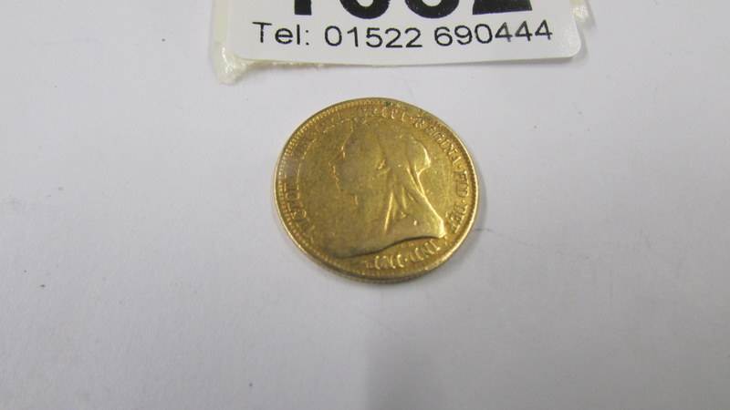 A Victorian 1893 gold half sovereign. - Image 2 of 3