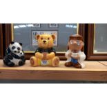 A wade panda, Tetley money box & 1 other