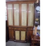 A 19th century Regency style sideboard with added glazed bookcase top, COLLECT ONLY.