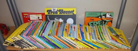 A good quantity of vintage Fred Basset cartoon comic books