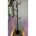 A metal free standing coat/hat stand, COLLECT ONLY