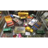 A mixed lot of die cast including Dinky, Corgi, matchbox etc., James Bond Lotus Esprit, Batmobile