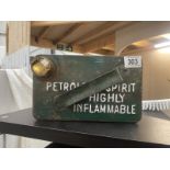 A 1955 valor 1 gallon petrol can