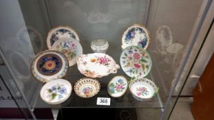 A mixed lot of china including Royal Crown Derby, Dresden, Limoges etc