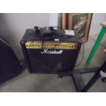 A Marshall MG100 DFX including foot switch, 100w reverb, delay, chorus and flange built in, COLLECT