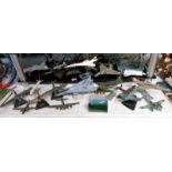 A large quantity of mainly Corgi unboxed military aircraft etc (some a/f)