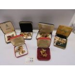 A mixed lot of assorted cuff links.