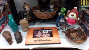 A mixed lot including Walt Disney World frame & Country Artist's owl etc.