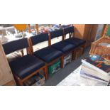 A set of 4 office/waiting room chairs