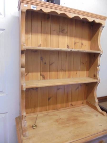 A small pine dresser with three drawer base, COLLECT ONLY. - Image 2 of 3