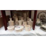 A quantity of Aldridge & Co pottery vases & trinkets pots etc.