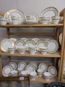 36 pieces of Minton Aragon pattern teaware comprising, 10 cups, 10 saucers, 10 plates,