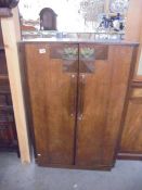 An art deco tallboy with internal drawers, COLLECT ONLY.