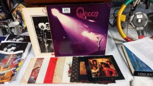 9 Queen singles, a Queen 12" single (One Vision' and 1 Queen LP