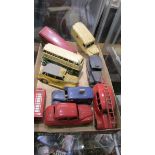 A quantity of Dinky toys including Austin taxi, Dunlop Bus etc.,