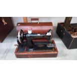 A vintage Singer sewing machine. COLLECT ONLY