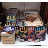 A collection of approximately 75 Analog Science fiction & fact magazines (late 90's early 2000'