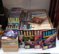 A collection of approximately 75 Analog Science fiction & fact magazines (late 90's early 2000'