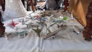 A good quantity of diecast model aircraft