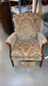 An Edwardian wing armchair, COLLECT ONLY