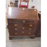 An oak bureau, COLLECT ONLY.