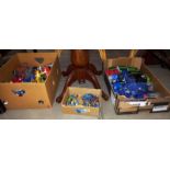 2 large boxes of toys including Ben 10 Britain's figures & corgi diecast etc.