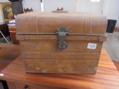 A small tin trunk, COLLECT ONLY.