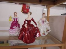 Three Royal Doulton figurines - Sweet Sixteen, Country Rose and Fragrance.