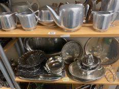 A good lot of Picquot ware teapots etc and quantity of stainless steel etc (COLLECT ONLY)