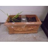 A rectangular terracotta planter, COLLECT ONLY.