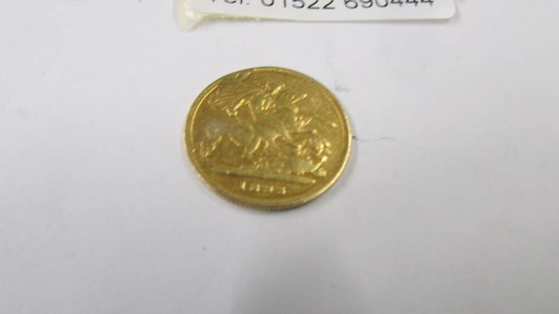 A Victorian 1893 gold half sovereign. - Image 3 of 3