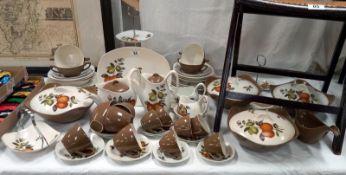 A vintage Midwinter dinner set (approximately 69 pieces) COLLECT ONLY