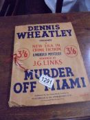 Dennis Wheatley 'A New Era in Crime Fiction' manuscript.