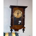 An Edwardian wall clock, COLLECT ONLY