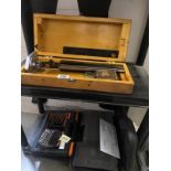 A boxed Chesterman measure and 2 socket sets