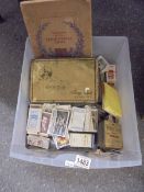 A large collection of assorted cigarette and tea cards, in albums and loose.